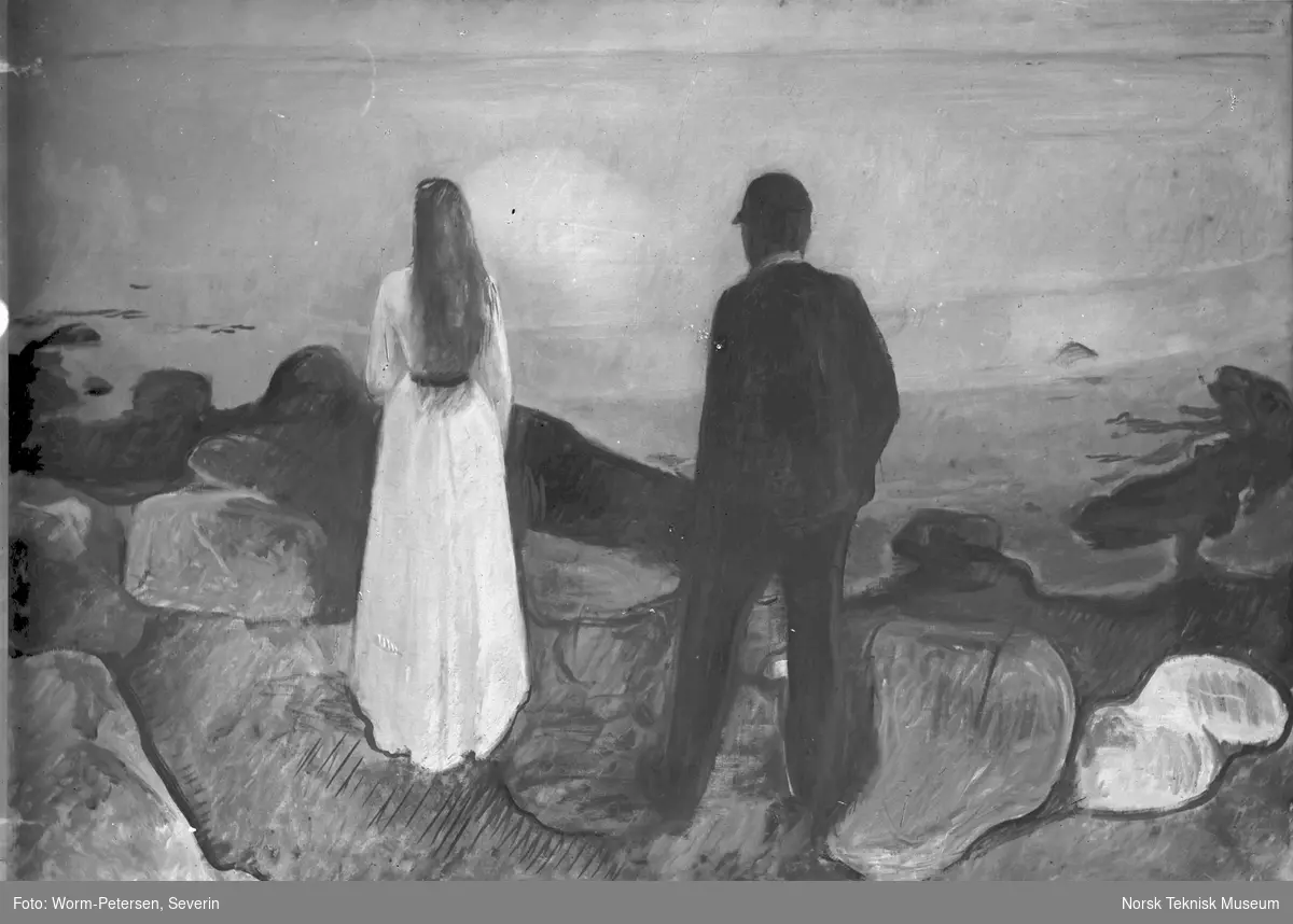 Maleri av Edvard Munch: De ensomme