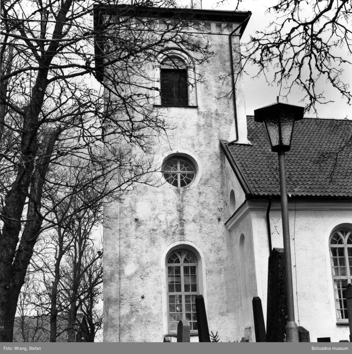 Text till bilden: "Krokstads kyrka. Södra tornfasaden".
