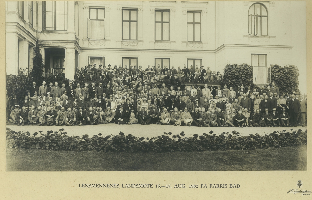 Lensmennenes landsforenings møte 15.-17. august 1932 på Farris Bad