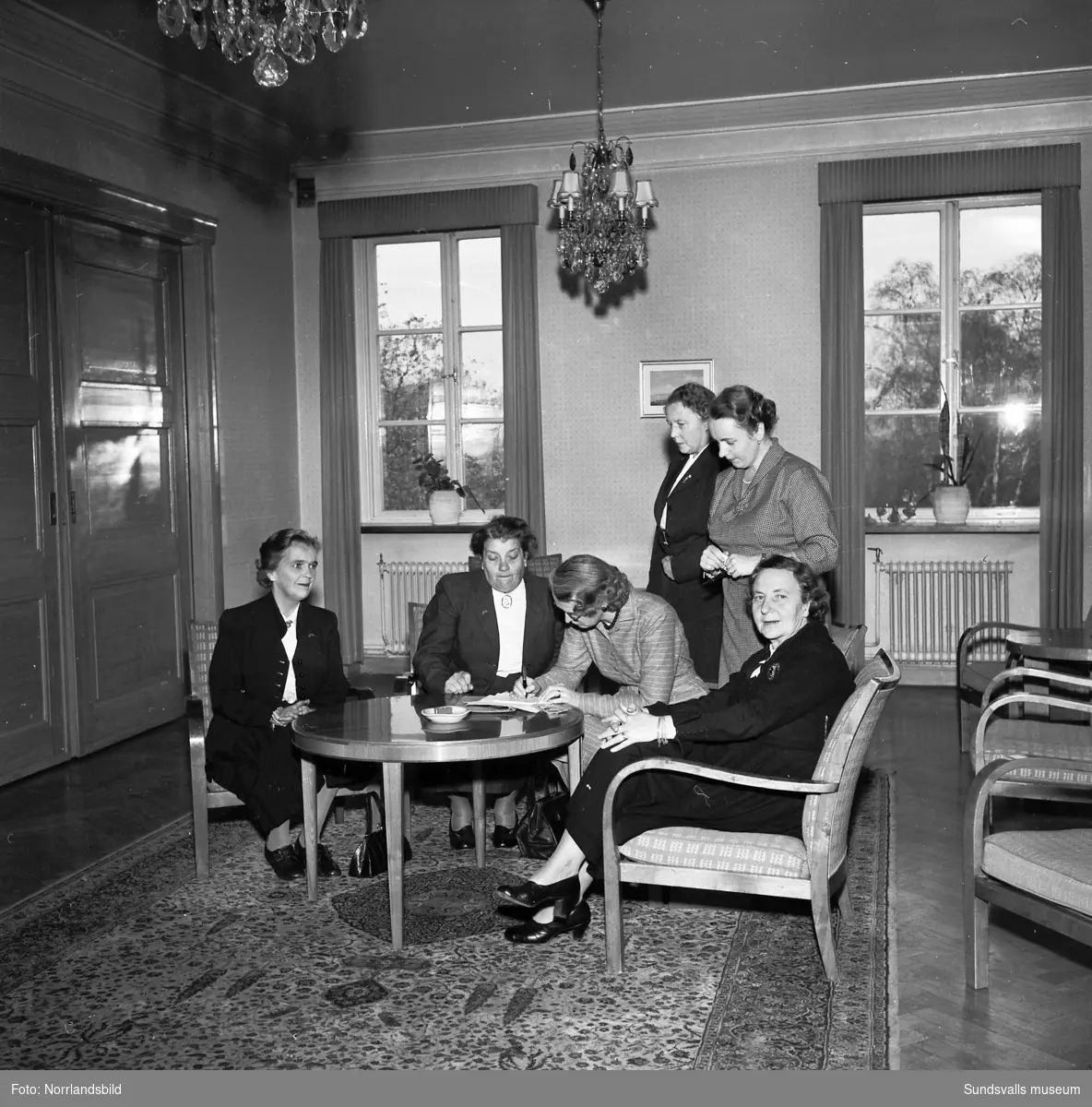 Västernorrlands husmodersförenings kongress i Sundsvall 1952.