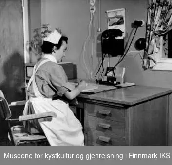 Fra den nye Sykestua i Berlevåg, 1956. 