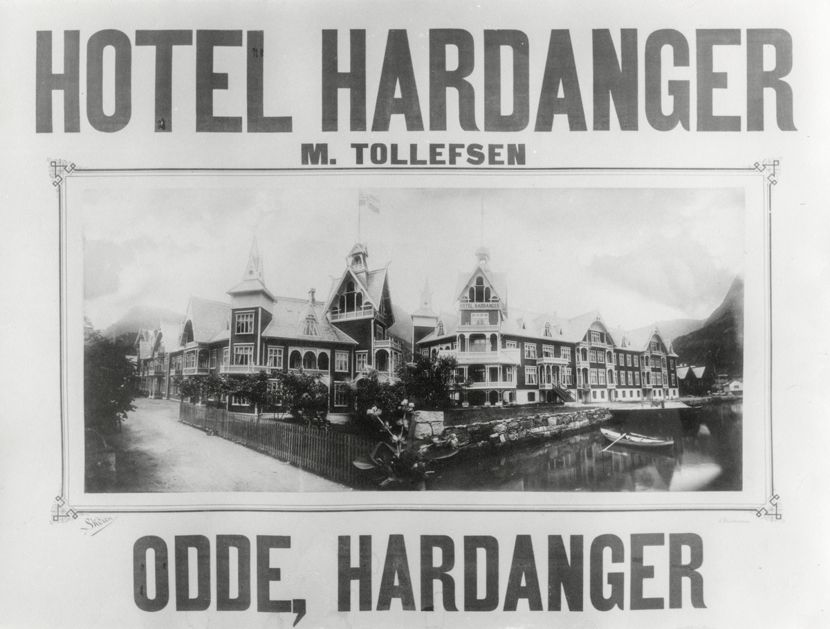 Reklameplakat for Hotel Hardanger. 