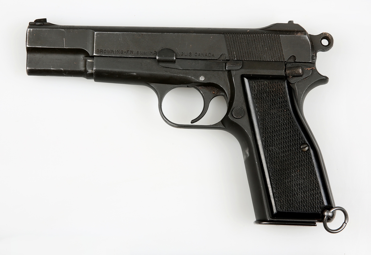 FN Browning No.2 Mk I, cal 9mm. Produsert Canada i perioden 1944-45.