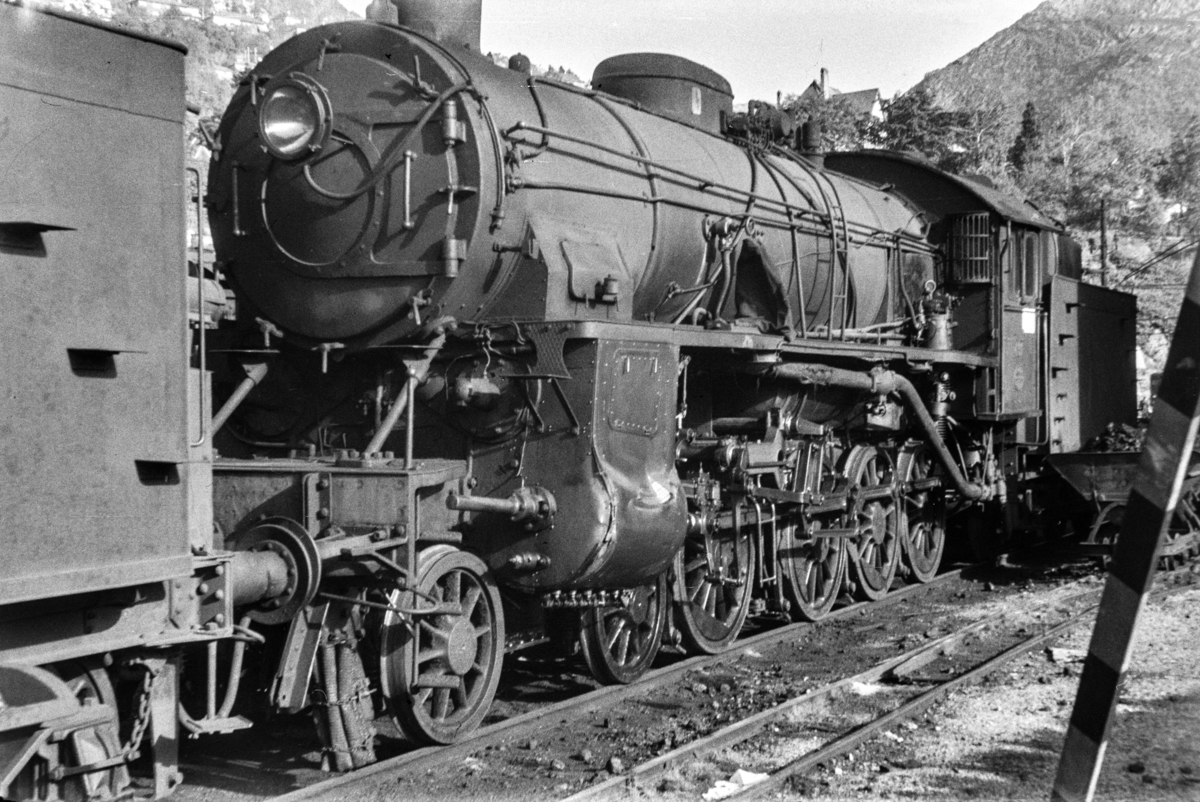 Damplokomotiv type 31b nr. 431  på Bergen stasjon.