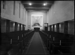 Kirkeinnvielsen av Notodden Kirke 1938. Interiør i kirken.