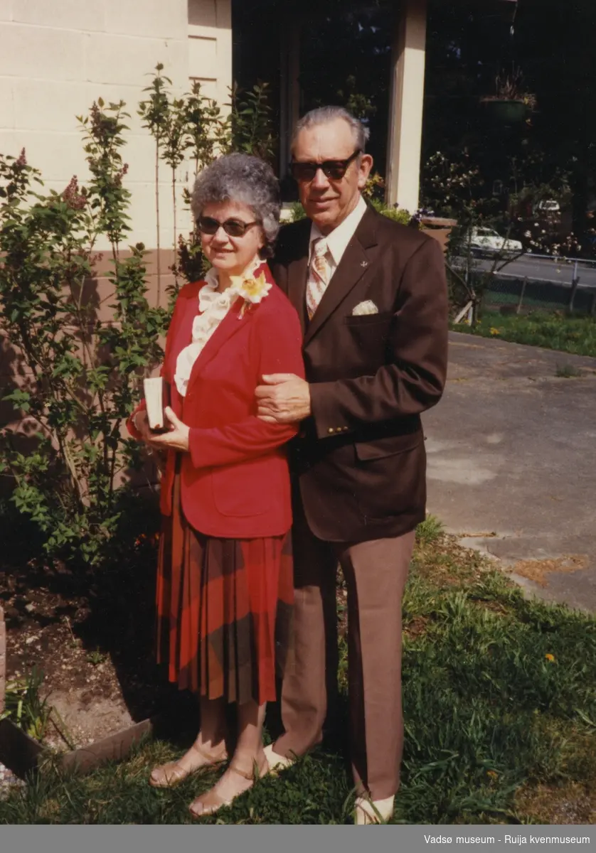 Thelma( f.Niska) og Oscar , ca 1970 tallet i USA. Familien Niska Skallelv/USA.
