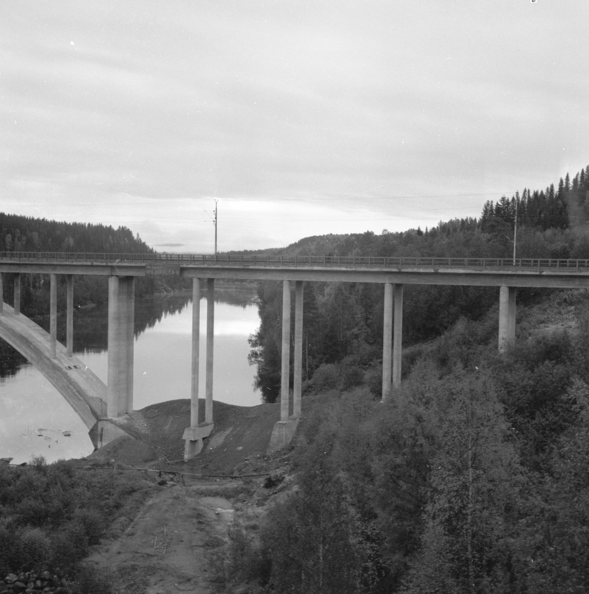 Vid invigningen av järnvägsbron över Indalsälven vid Ragunda.