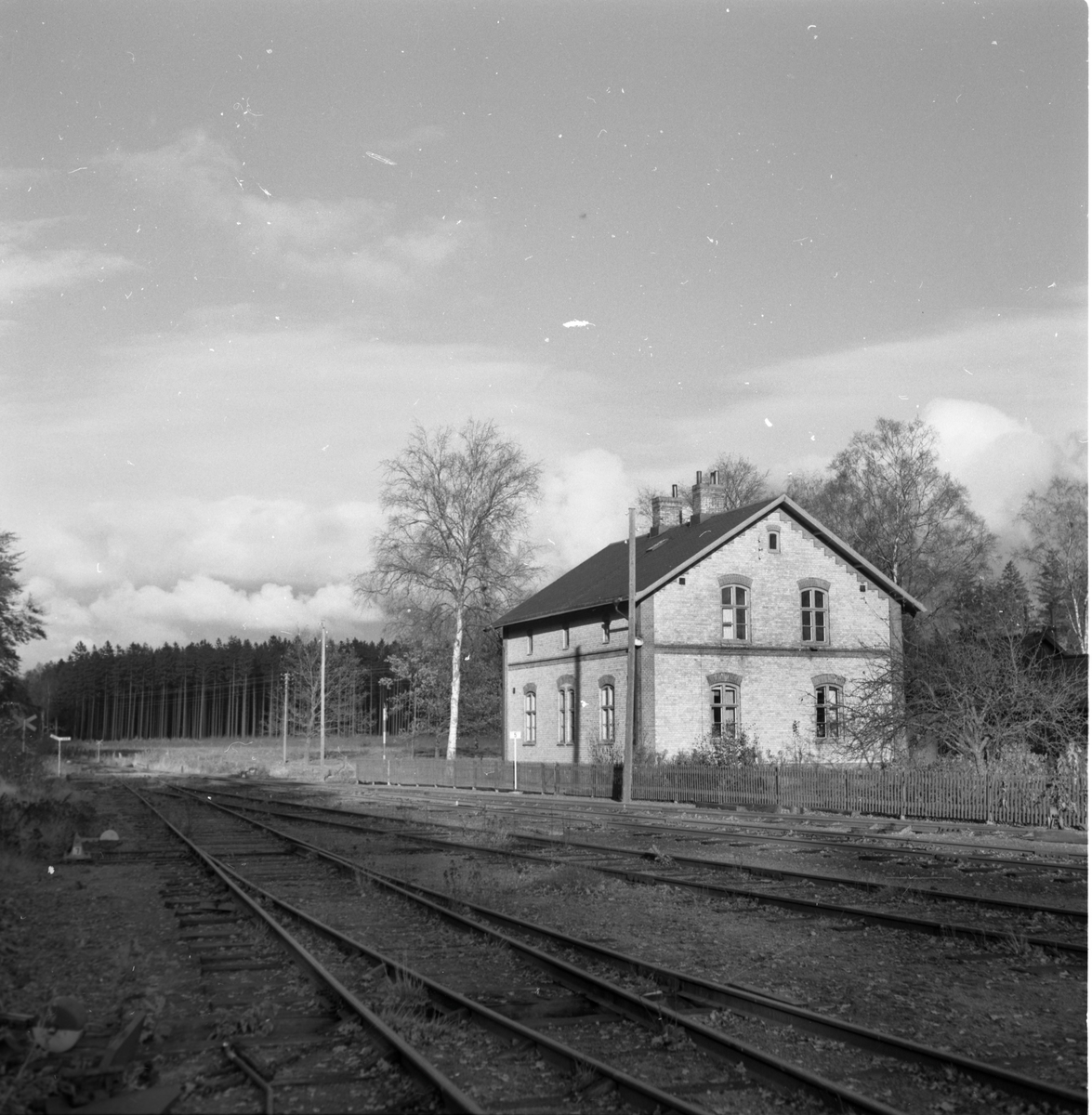 Personalbostaden vid Ekeby järnvägsstation.
