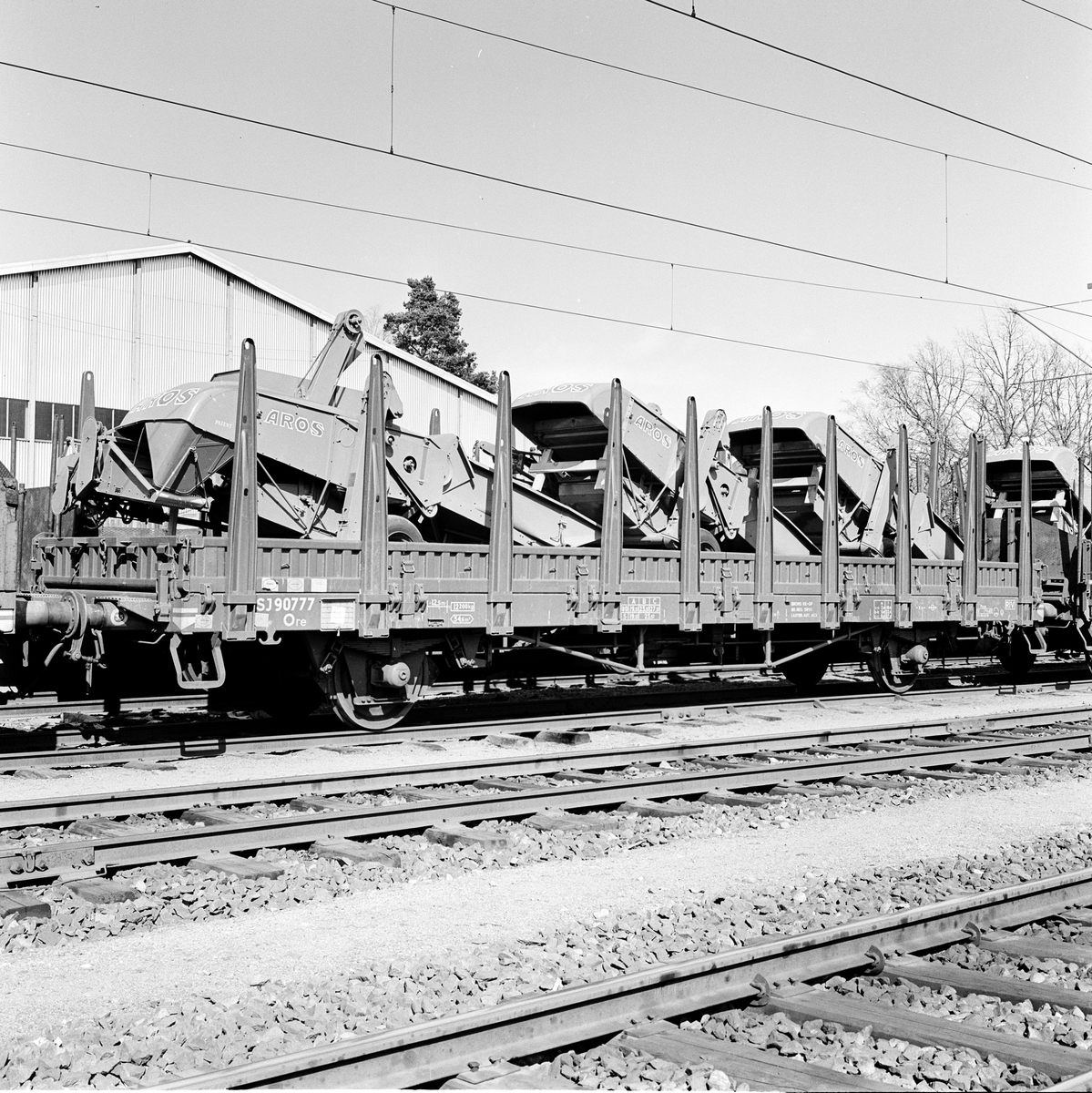 Transport av skördetröskor, Westeråsmaskiner, från till