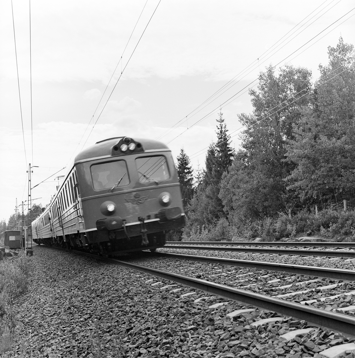 Statens Järnvägar, SJ Fartprov med X 15 i Töreboda. Höghastighetsprototyp