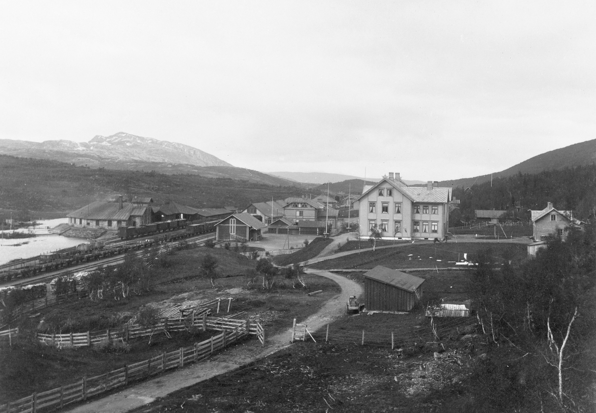 Stationen togs i bruk 1881
Norra Stambanan, Storlien: Panorama med Stenfjellet.
