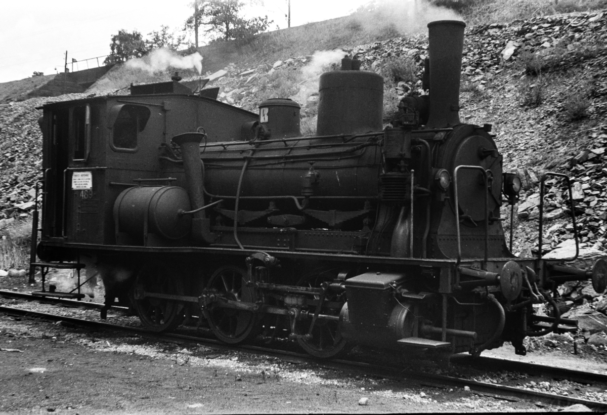 Damplokomotiv type 25e nr. 489 i Lodalen i Oslo.