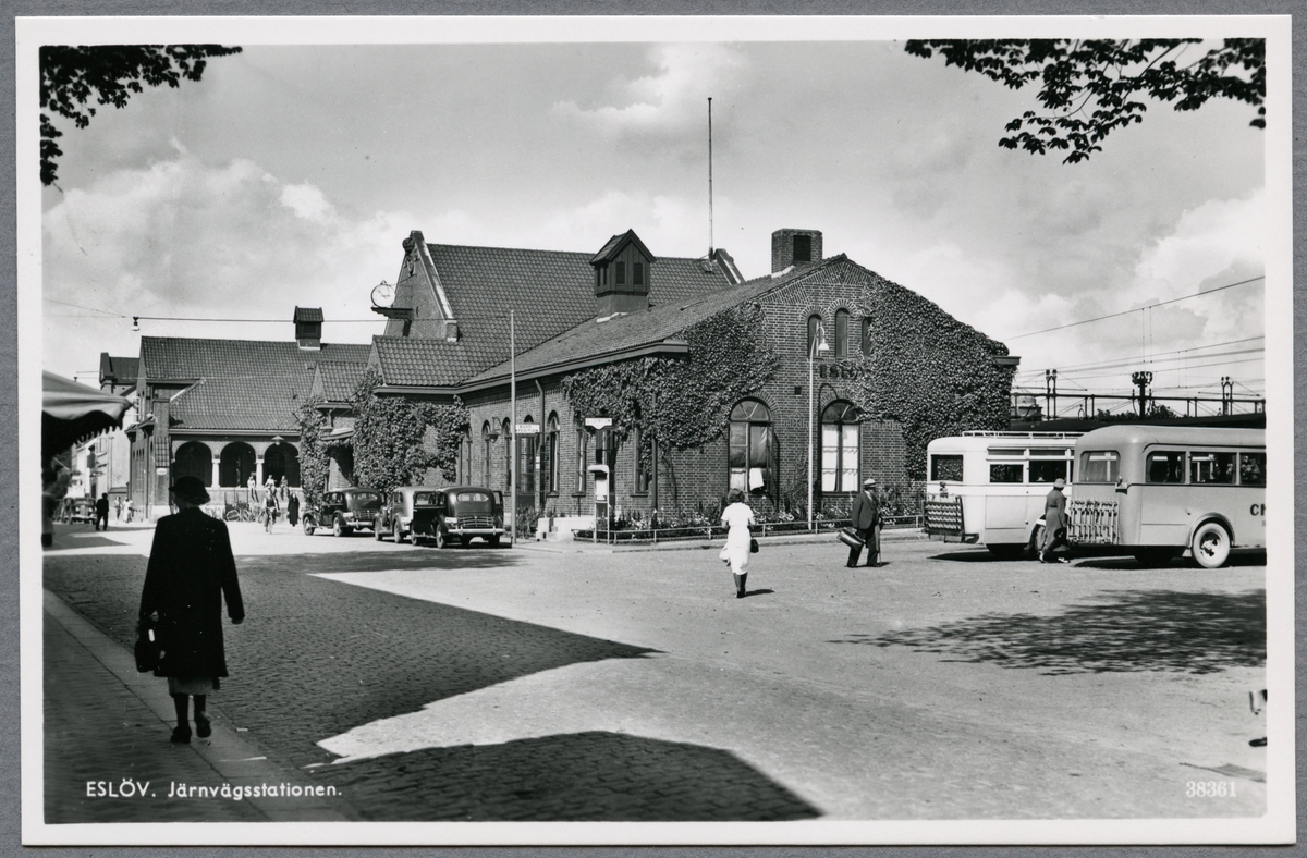 Eslöv station. - Järnvägsmuseet / DigitaltMuseum