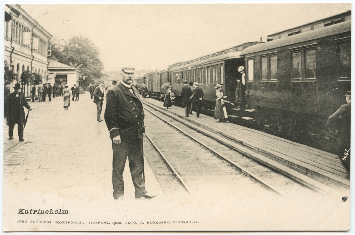 Katrineholm station. Carl Tycho Bredelius, stins Katrineholm 1903-1909.