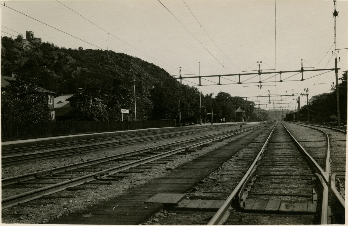 Partille stationsområde.
Fotot troligen taget 1928.