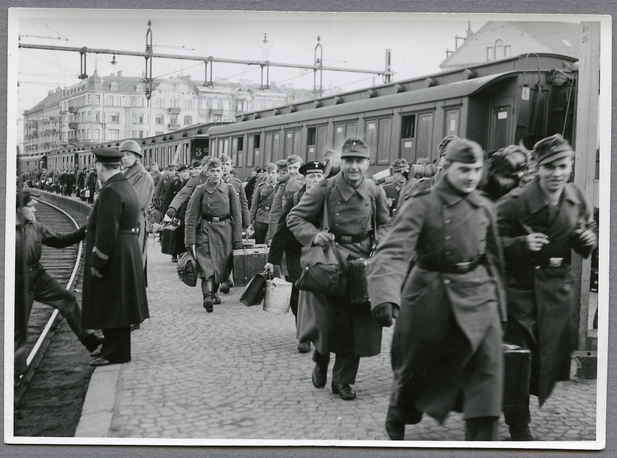 Tyska permittenter på Helsingborg Central.