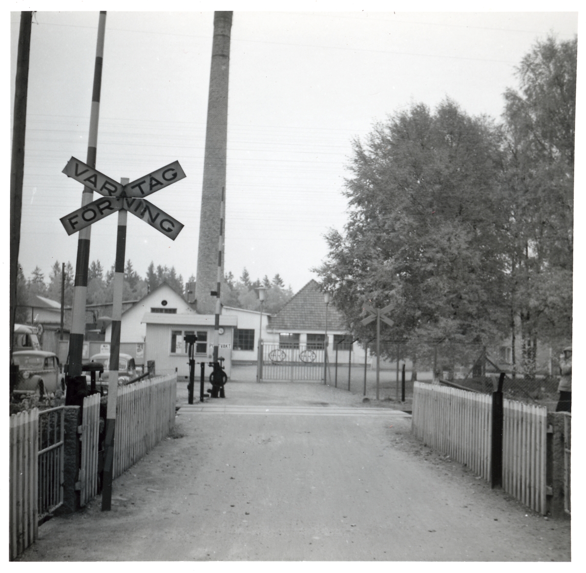 Järnvägsövergång i Sibbhult på sträckan mellan Glimåkra och Immeln.
