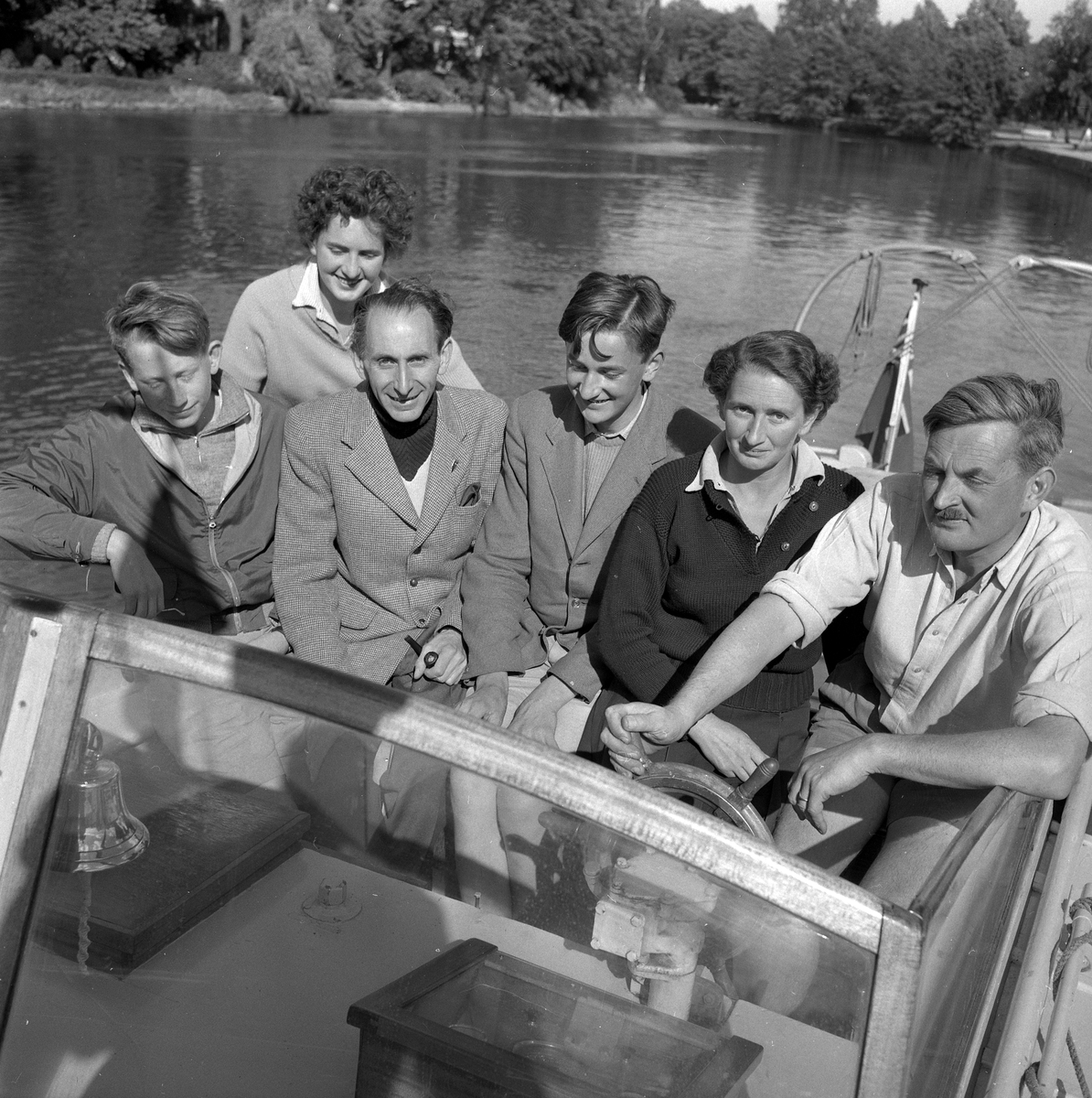 Engelsk båt i Örebro.
5 augusti 1958.