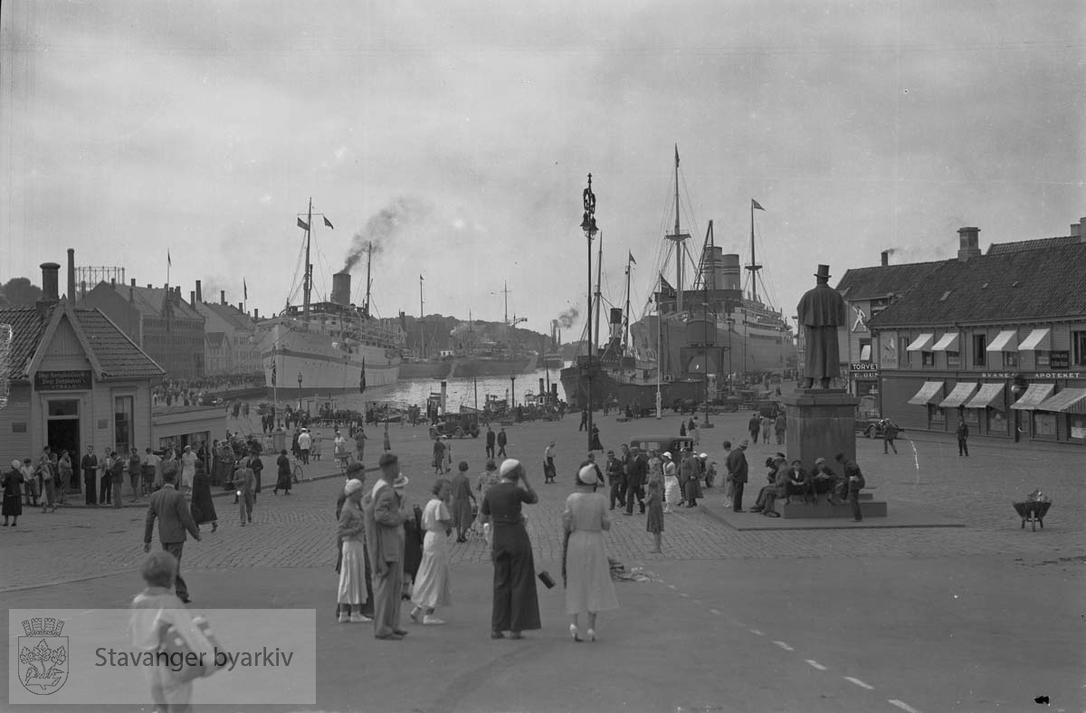 Torget Mot Vågen Stavanger Byarkiv Digitaltmuseum 