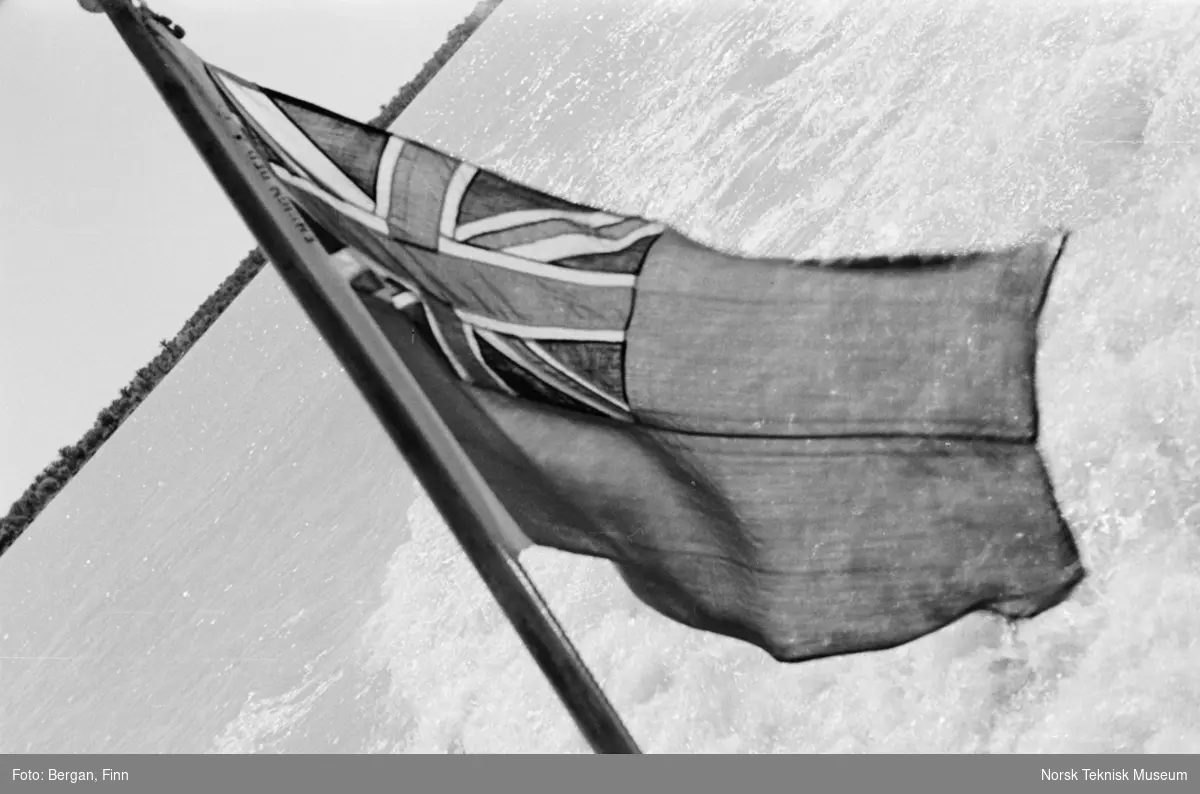 Flagg på britisk båt