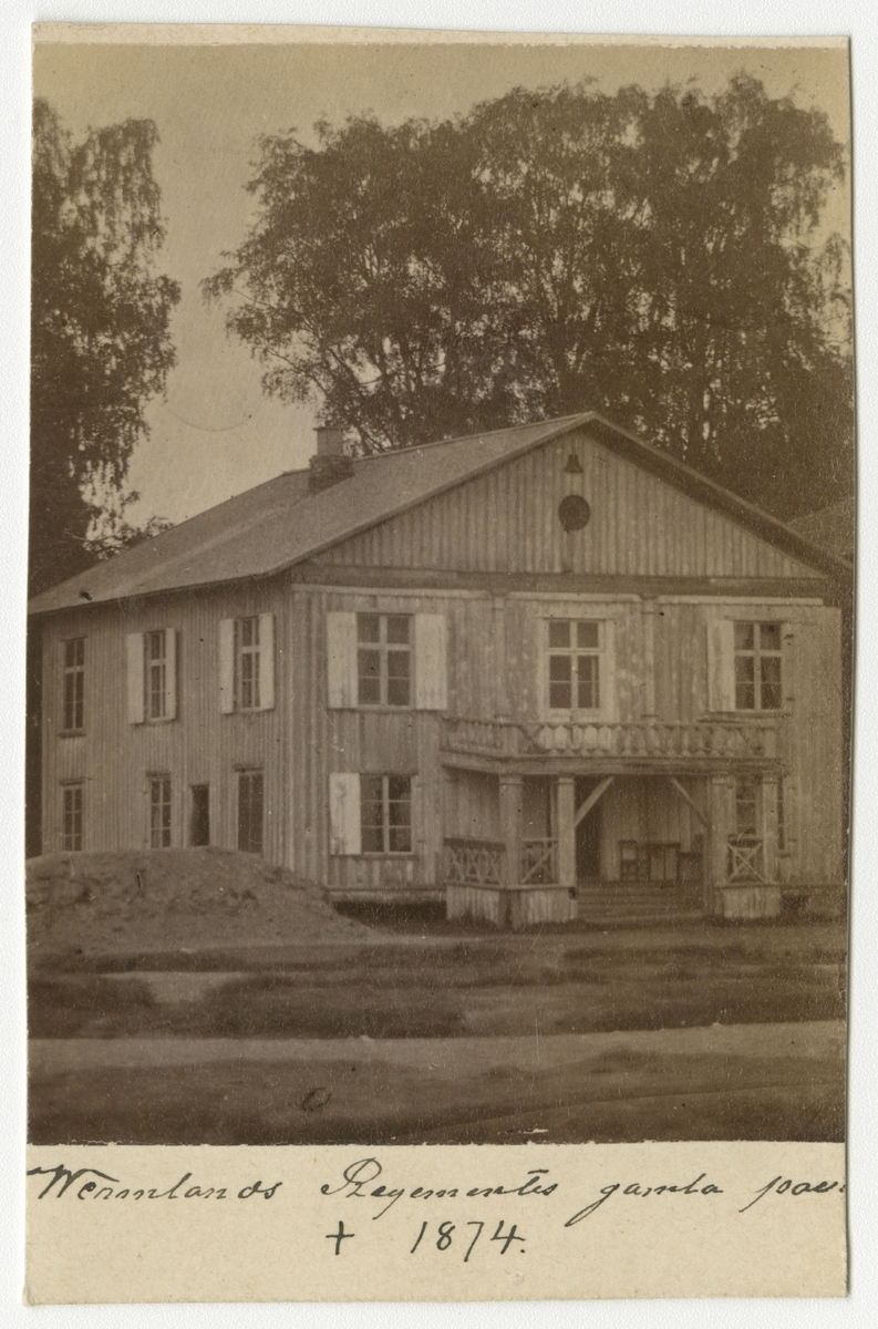 Värmlands regementes gamla officerspaviljong i Trossnäs, riven 1874(?).