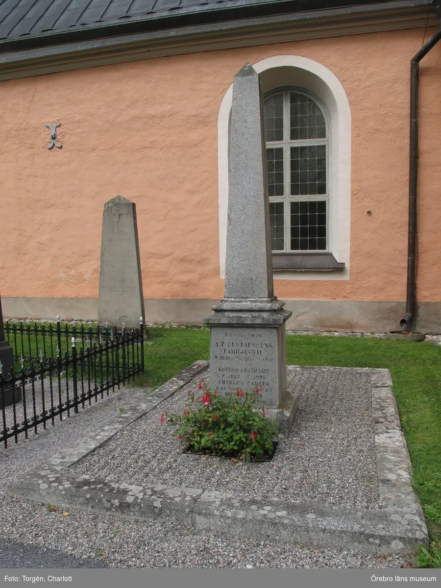 Rinkaby kyrka Inventering av kulturhistoriskt värdefulla gravvårdar 2010, Kvarter 6.