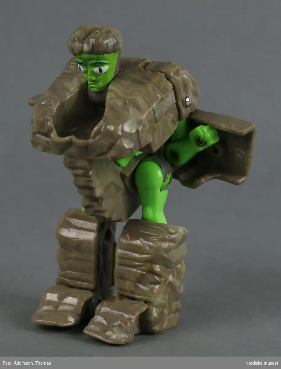 Sten som kan förvandlas till monstret Hulken.