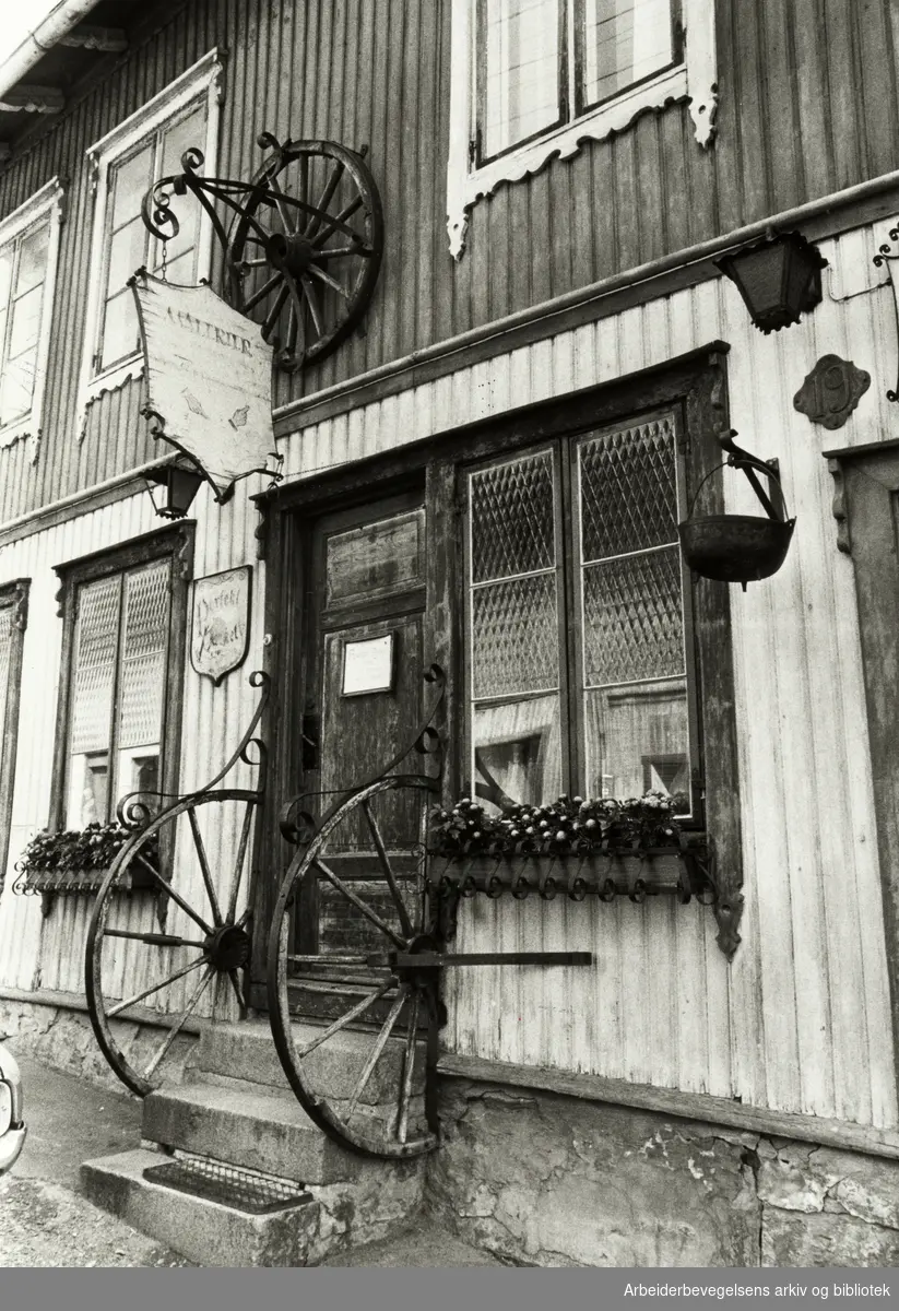 Kampen. Normannsgata 19. Arne Egils atelier. Juli 1981