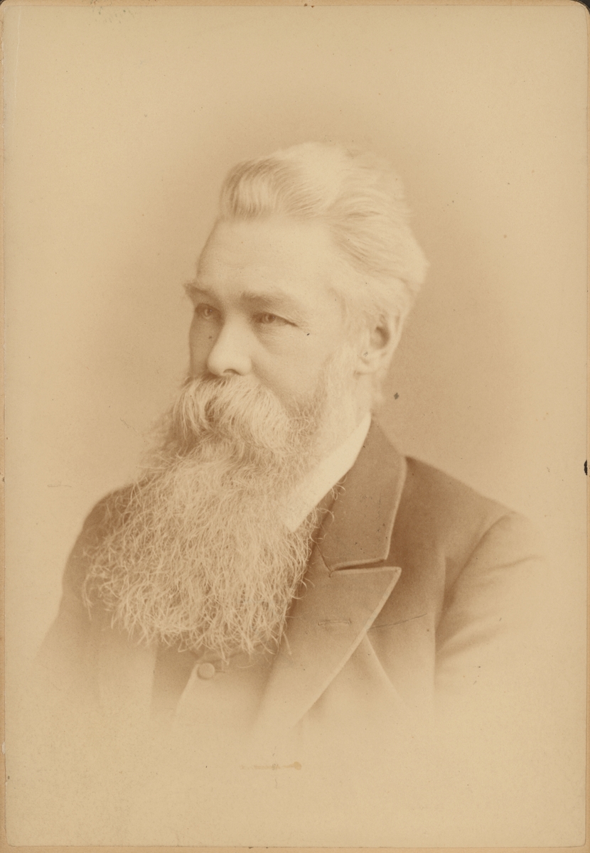 Porträtt av Walmsley Stanley, ingenjör vid Frövi - Ludvika Järnväg, FLJ.