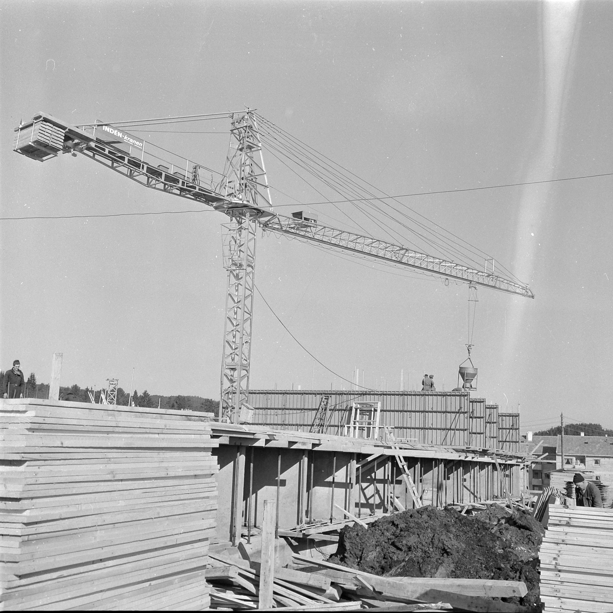 Byggearbeid ved Nyborg