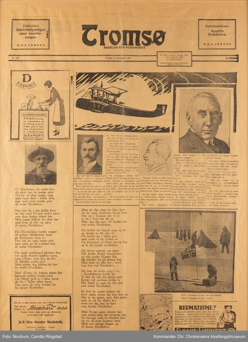 Tromsø - Dagbladet for Nord-Norge fredag 14. desember 1928