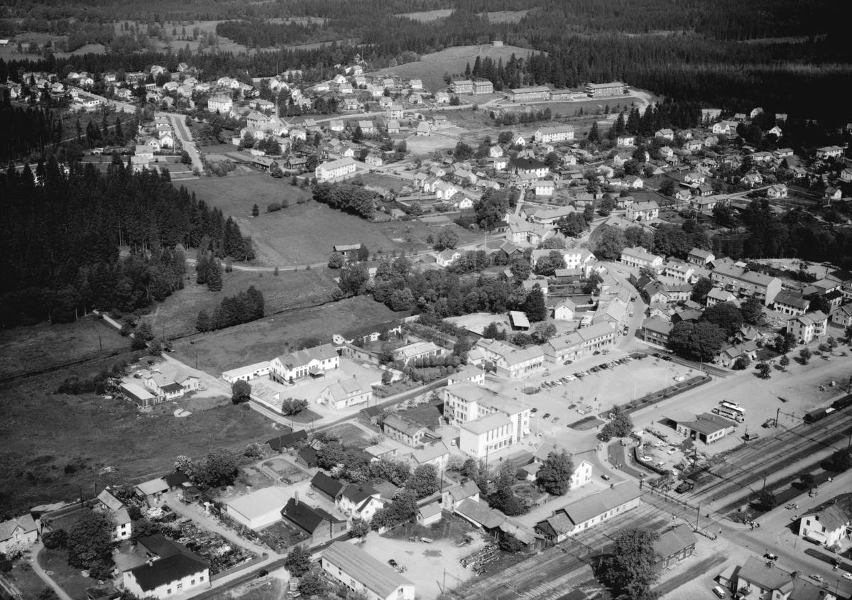Flygfoto över Sävsjö kommun i Jönköpings län. Nr: 172/1960