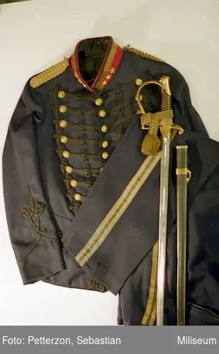 Uniformspersedlar för överste vid A 6, ca 1900.