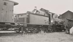 Damplokomotiv type 18c nr. 310 på Tynset stasjon