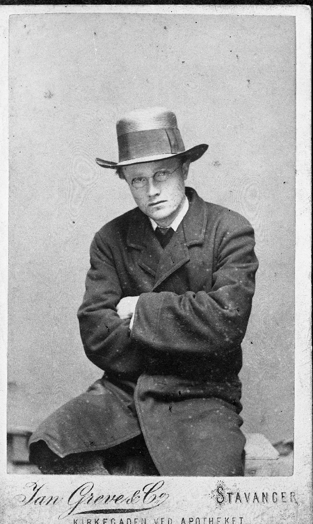 Morderen Lars Eriksen fotografert i 1888.