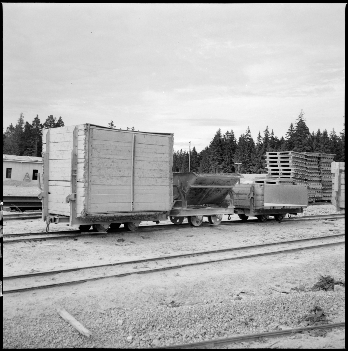 Blandning av godsvagnar vid Furillens Kalkbruk.
