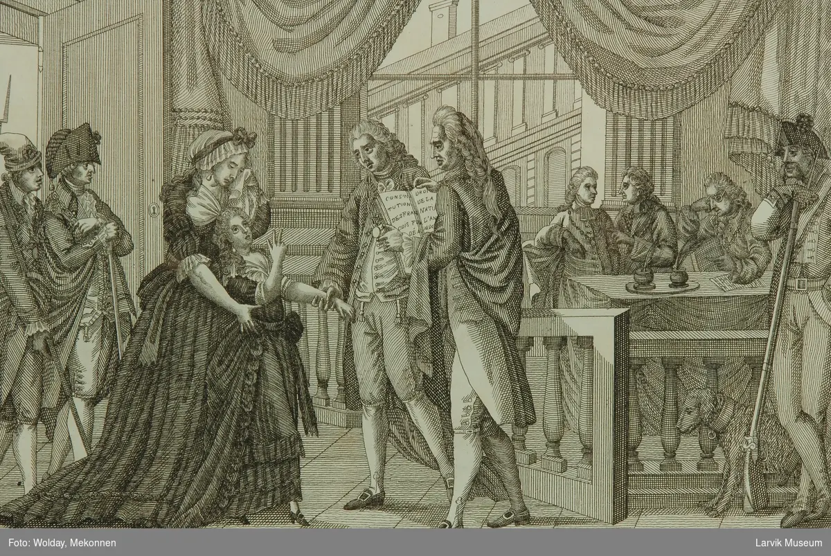 fra den franske revolusjon; prosessen mot Marie Antoinette, 13. aug. 1793