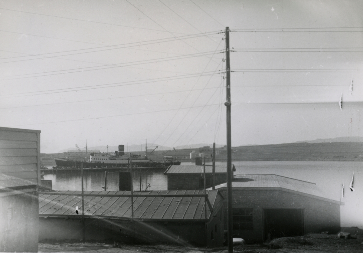 Vadsø havn, 1958. Mekanisk verksted.