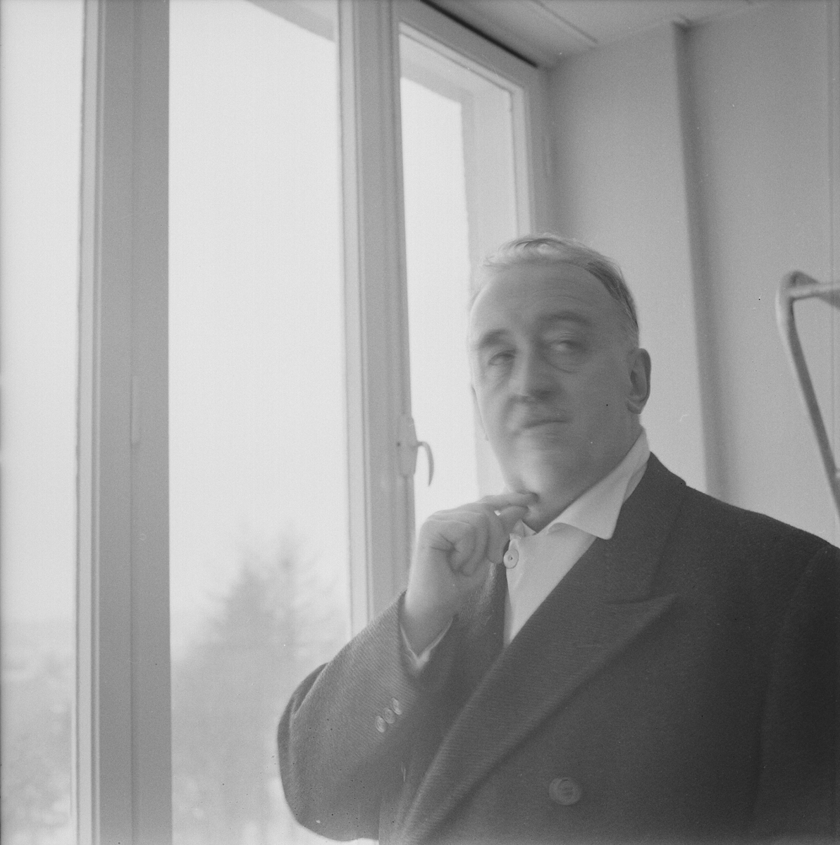 Akademiska sjukhuset, professor Ask-Uppmark i nya medicinska kliniken, Uppsala, februari 1962