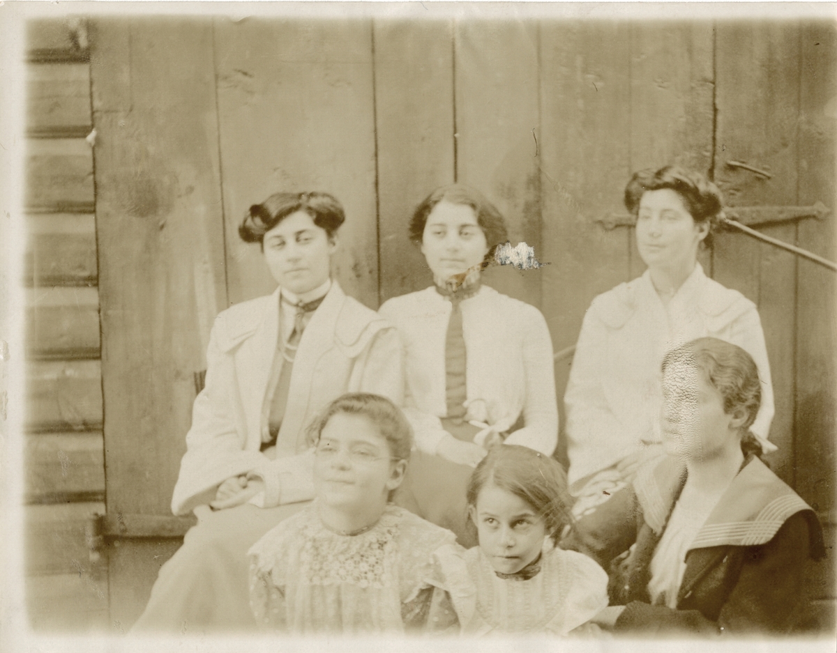 Bildet viser en del av kvinnene i famlien Rostin.

1. rad: Victoria, Serafima, Julia.
2. rad: Florentine, Elisabeth, Valentine