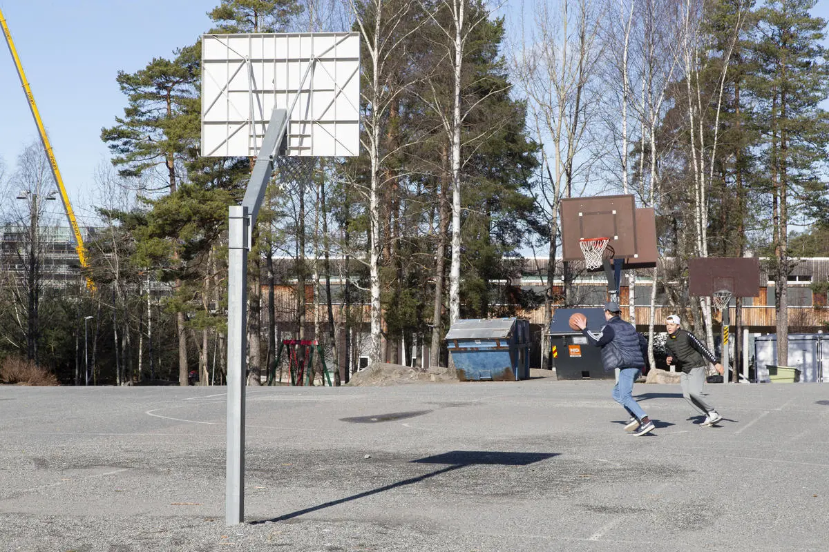 Idrettsplass på Nesodden under nedstengningen