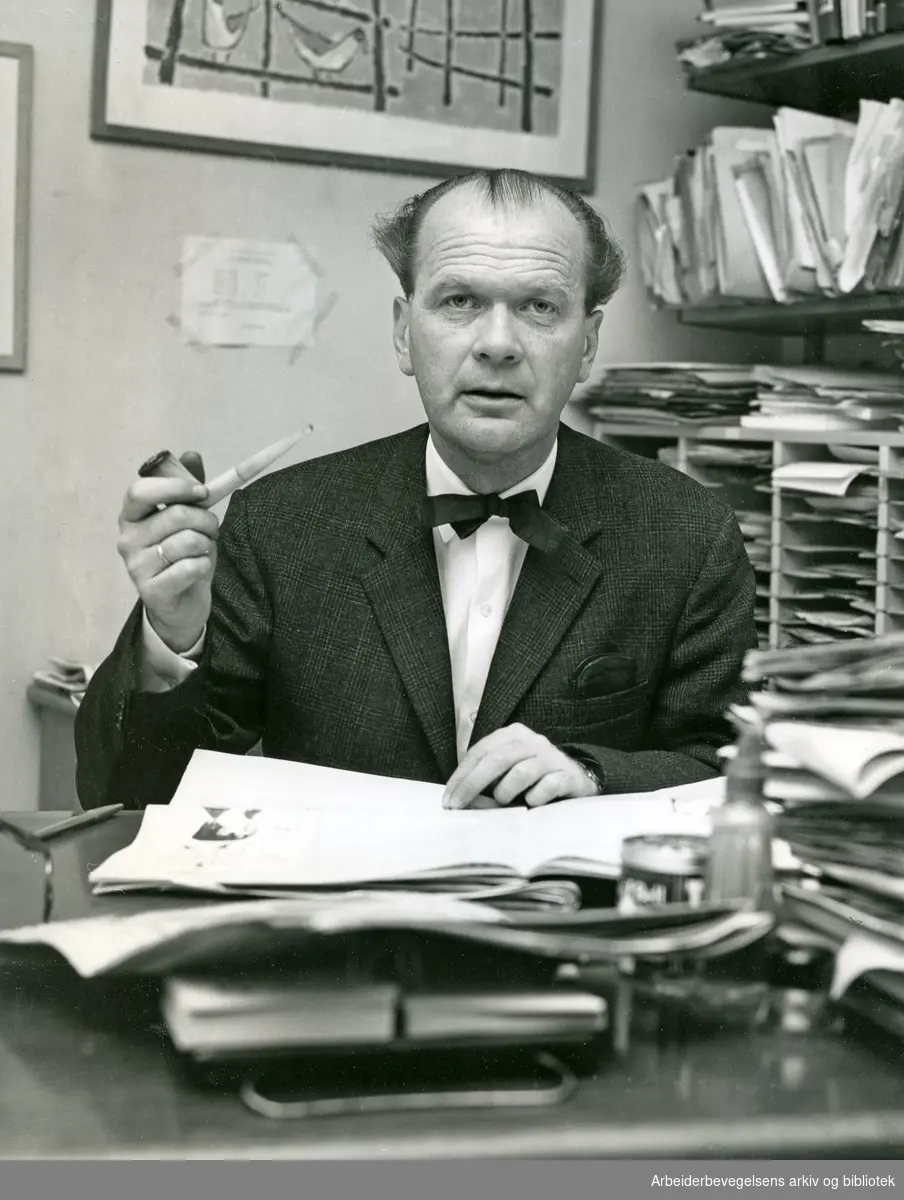 Jostein Nyhamar. Redaktør av ukebladet Aktuell 1959-1974.