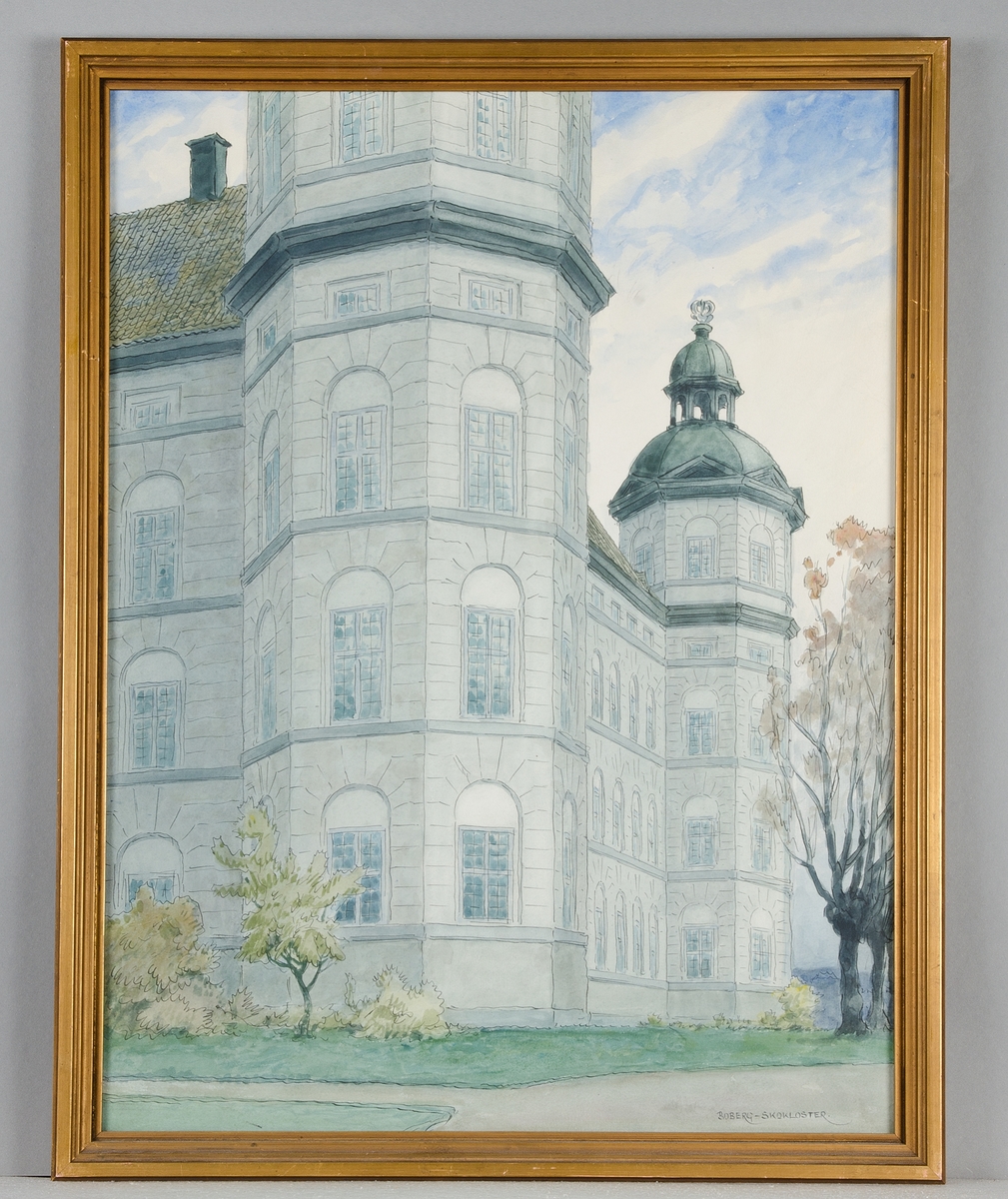 Akvarell, Skoklosters slott, Uppland.
