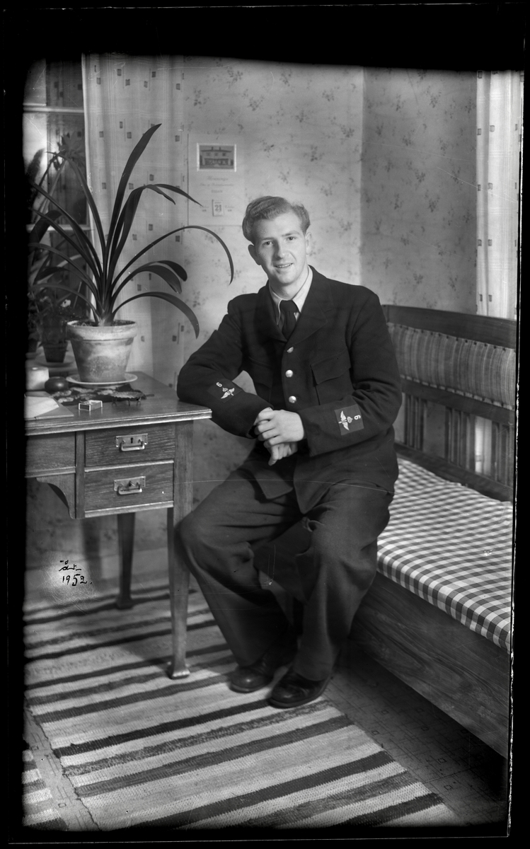 Lennart Strålman i uniform