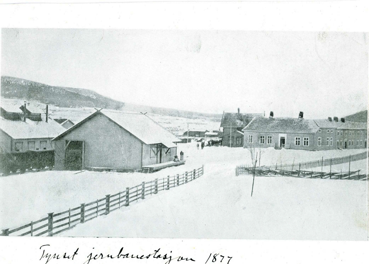 "Tynset jernbanestasjon 1877"