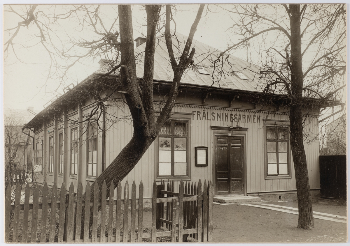 Frälsningsarméns gamla lokal, Köpmangatan 31 i Örebro år 1910.
