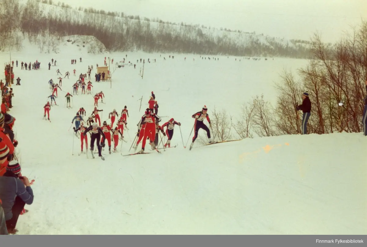 Nord-Norsk mesterskap på ski muligens på 1970-tallet i Neiden.