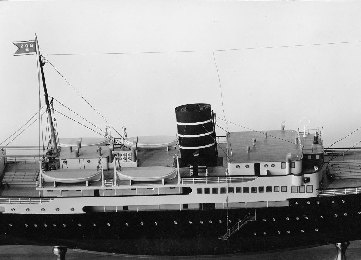 postmuseet, modeller, båt, D/S Nordstjernen 1952