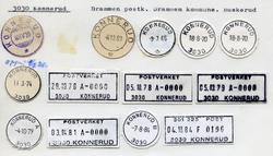 Stempelkatalog 3030 Konnerud, Drammen, Buskerud
