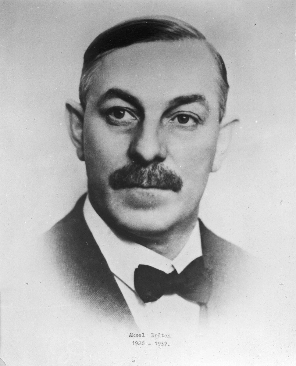 Aksel Braaten. Formann 1925-26. Ordfører 1926-37.